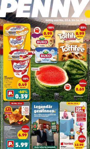 Prospekte Penny - 22.06.2026 - 27.06.2026.