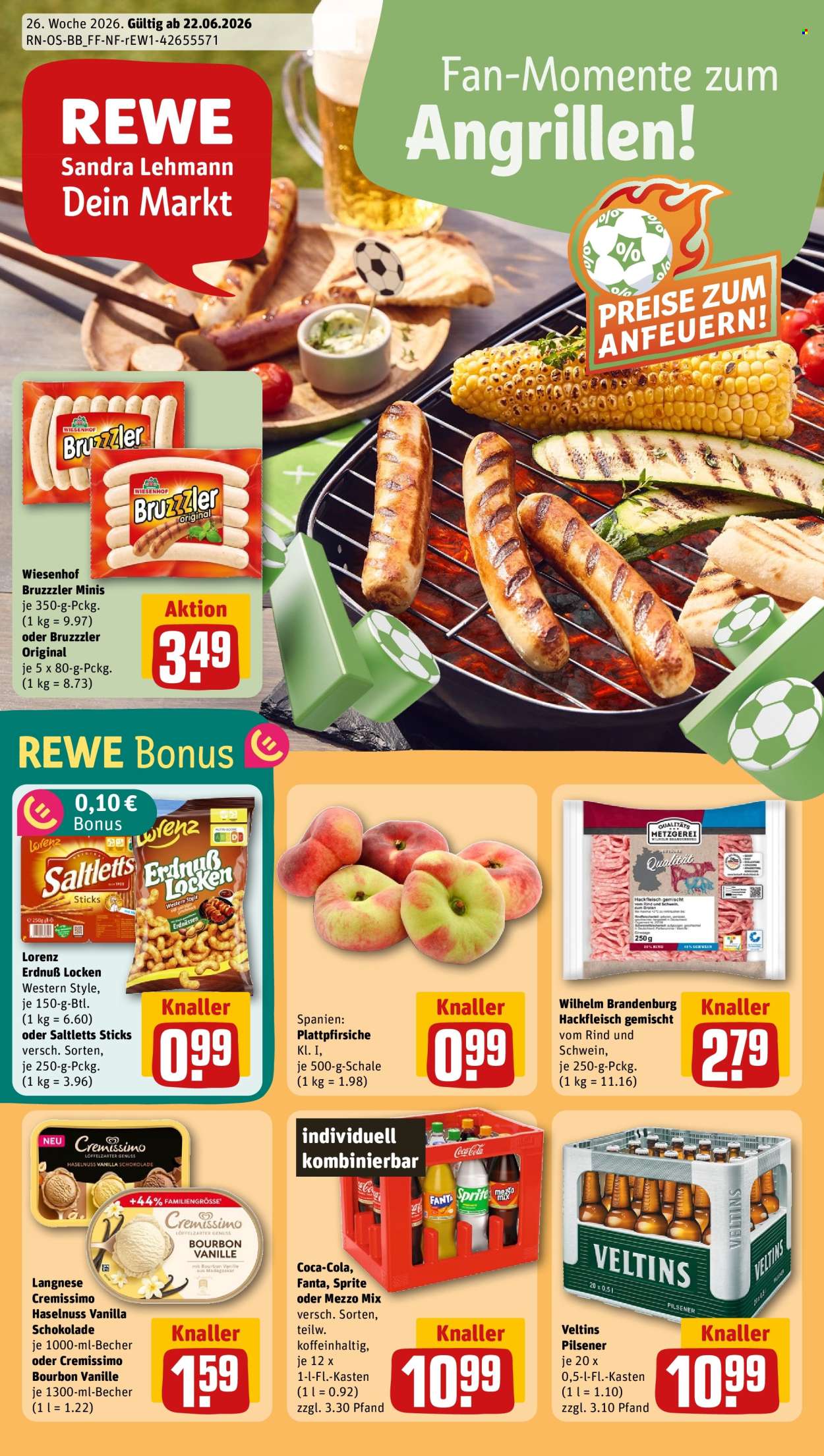 REWE Prospekte  - 22.06.2026 - 28.06.2026. Seite 1