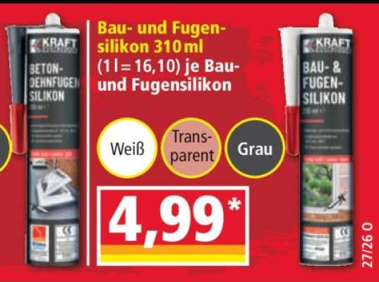 Bau- und Fugensilikon 310 ml