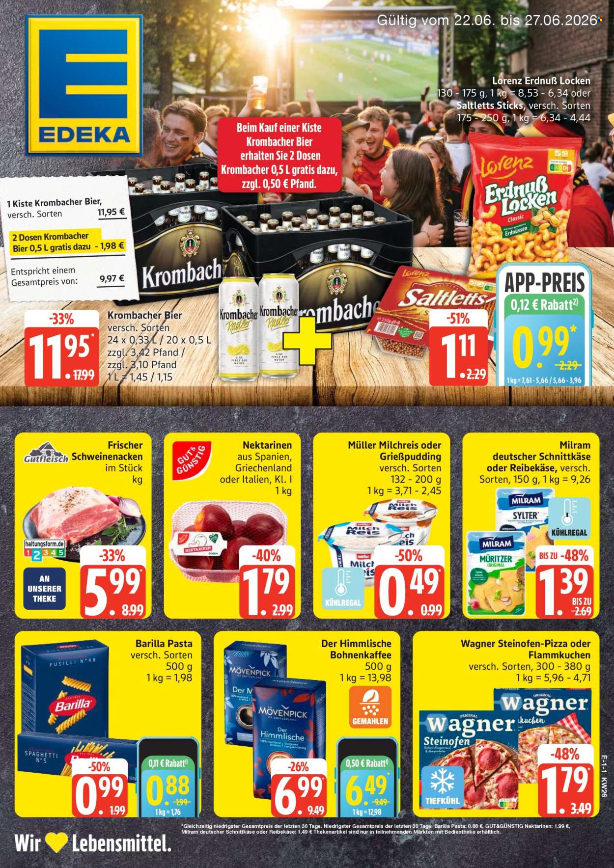 Edeka Prospekte  - 22.06.2026 - 27.06.2026. Seite 1