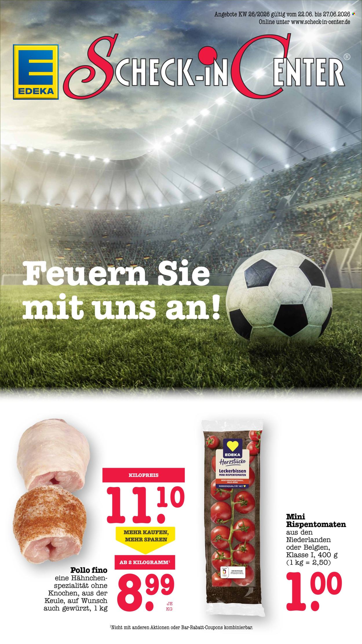 Scheck-in Prospekte  - 22.06.2026 - 27.06.2026. Seite 1