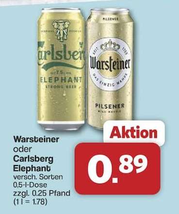 Warsteiner oder Carlsberg Elephant