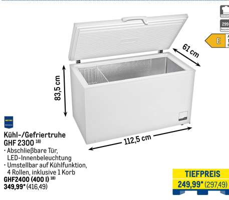 Kühl-/Gefriertruhe GHF 2300
