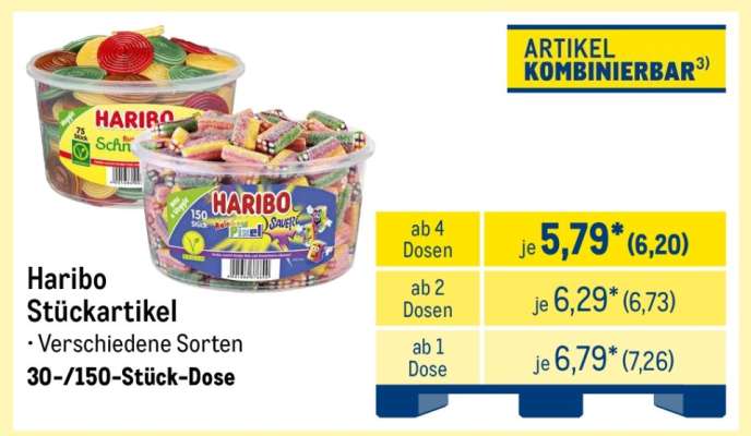Haribo Stückartikel
