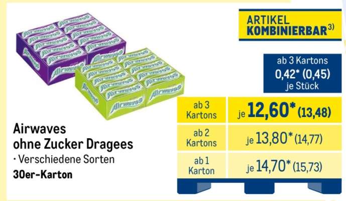 Airwaves ohne Zucker Dragees