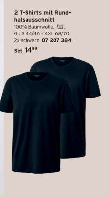 2 T-Shirts mit Rundhalsausschnitt
