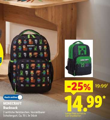 MINECRAFT Rucksack