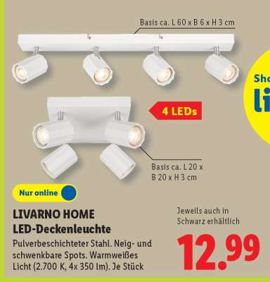 LIVARNO home LED-Deckenleuchte