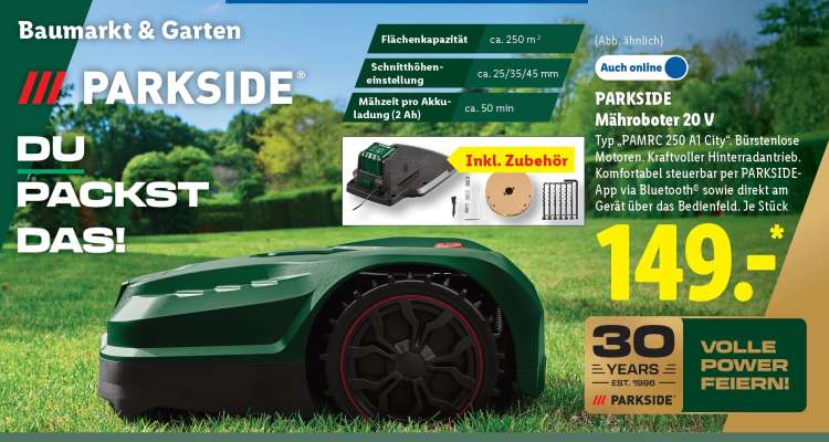 PARKSIDE Mähroboter 20 V