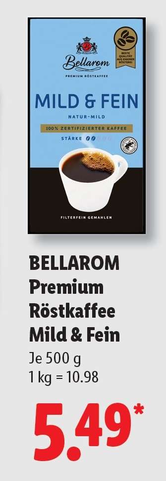 Bellarom Premium Röstkaffee Mild & Fein