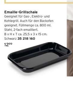 Emaille-Grillschale