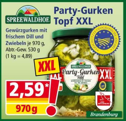 Party-Gurken Topf XXL