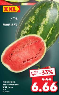 Ital./griech. Wassermelone XXL, lose