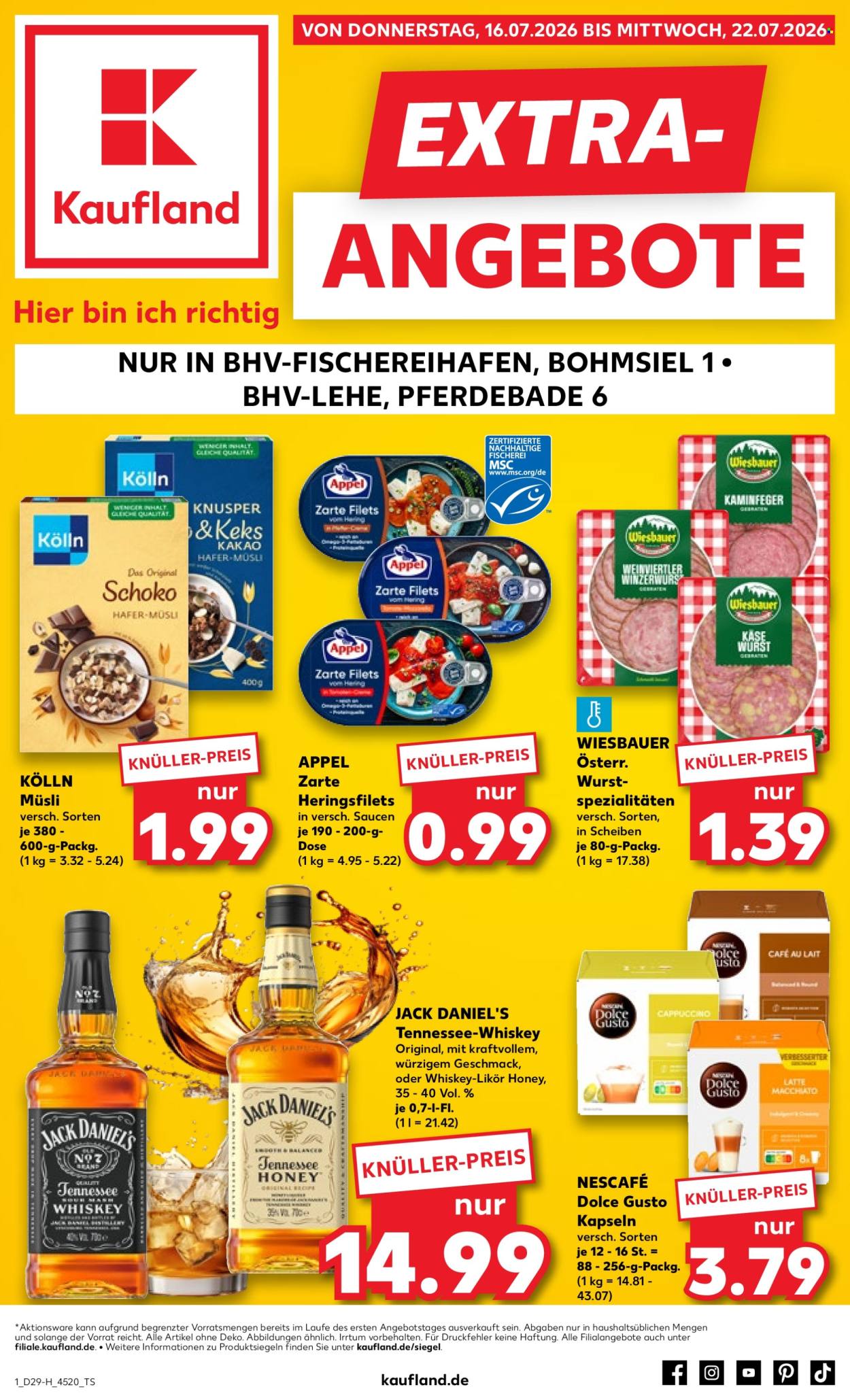 Kaufland Prospekte  - 16.07.2026 - 22.07.2026. Seite 1