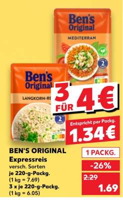BEN'S ORIGINAL Expressreis