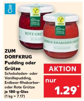 ZUM DORFKRUG Pudding oder Grütze