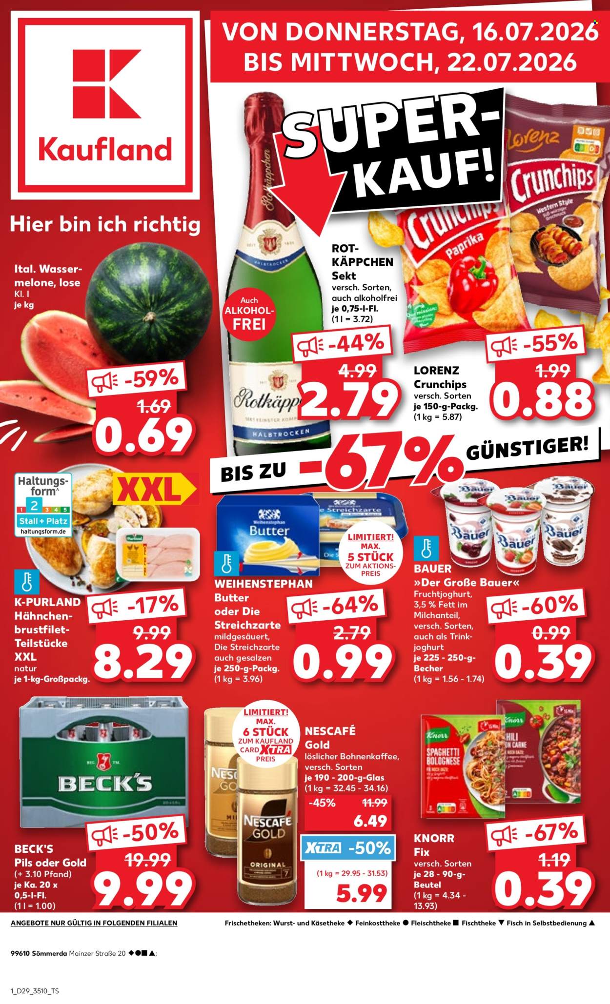Kaufland Prospekte  - 16.07.2026 - 22.07.2026. Seite 1