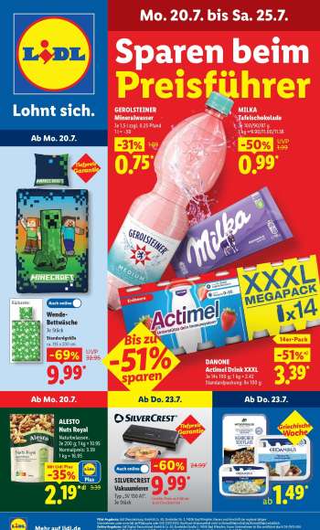 Prospekte Lidl - 20.07.2026 - 25.07.2026.