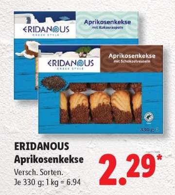 Eridanous Aprikosenkekse