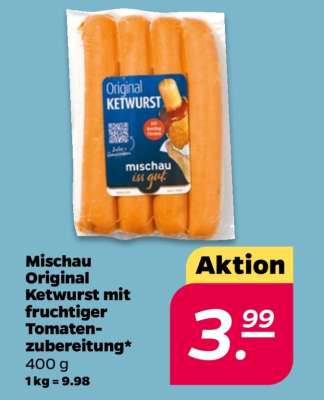 Mischau Original Ketwurst mit fruchtiger Tomatenzubereitung