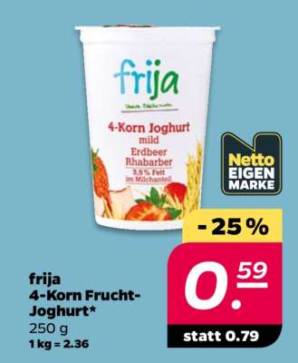 frija 4-Korn Frucht Joghurt*