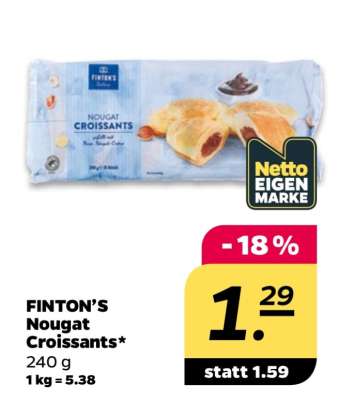 FINTON’S Nougat Croissants