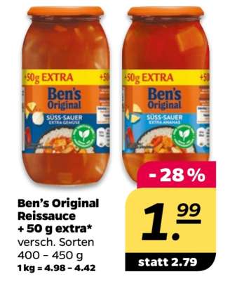 Ben’s Original Reissauce + 50 g extra