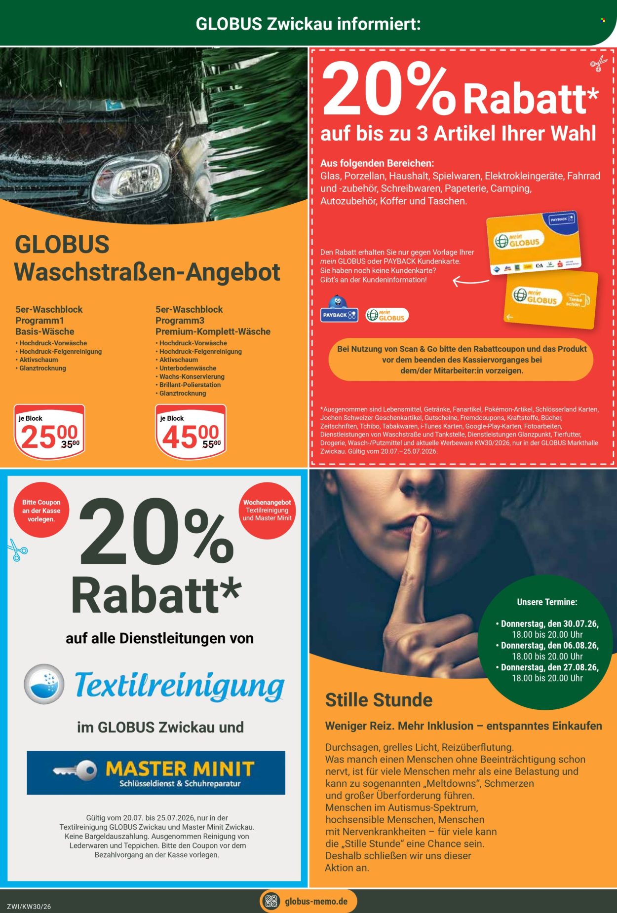Globus Prospekte  - 20.07.2026 - 25.07.2026. Seite 30