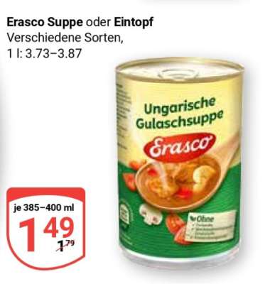 Erasco Suppe oder Eintopf