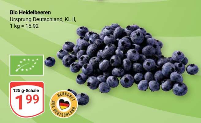 Bio Heidelbeeren