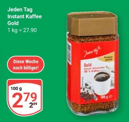 Jeden Tag Instant Kaffee Gold