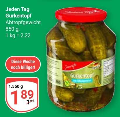 Jeden Tag Gurkentopf