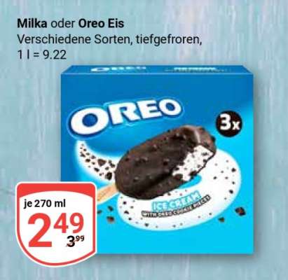 MILKA oder OREO Eis