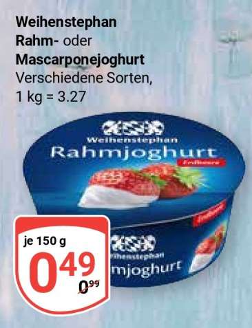 Weihenstephan Rahm- oder Mascarponejoghurt