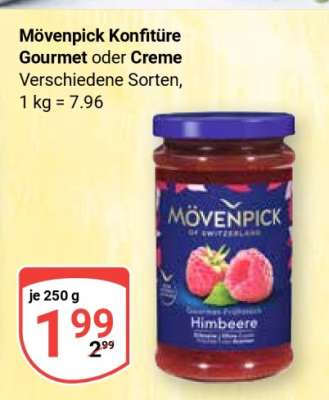 Mövenpick Konfitüre Gourmet oder Creme