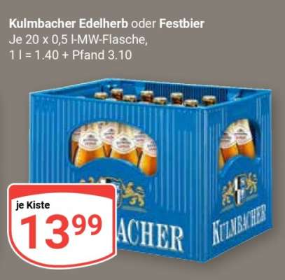 Kulmbacher Edelherb oder Festbier
