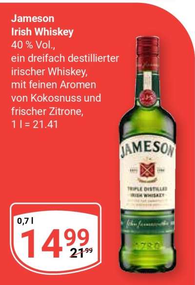 Jameson Irish Whiskey*