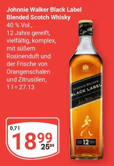 Johnnie Walker Black Label Blended Scotch Whisky