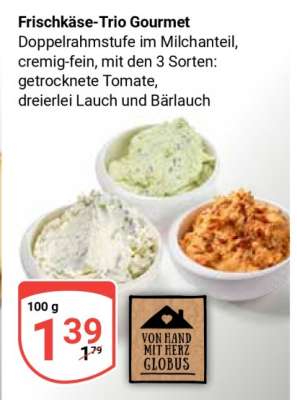 Frischkäse-Trio Gourmet