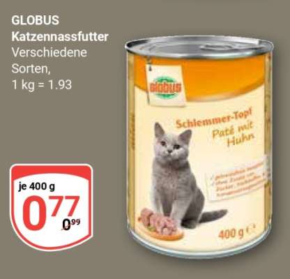 GLOBUS Katzennassfutter