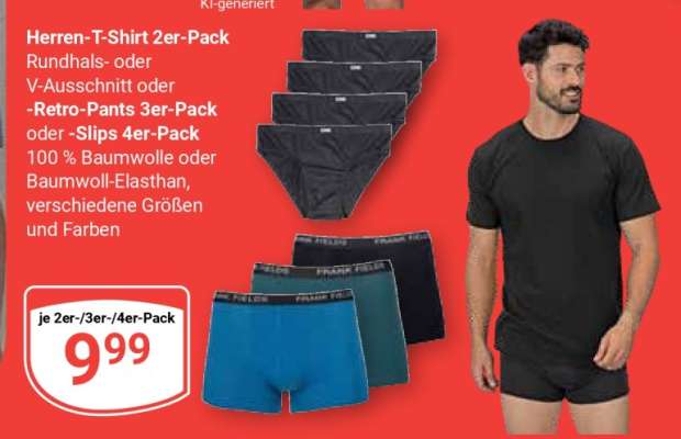Herren T-Shirt, 2er Pack