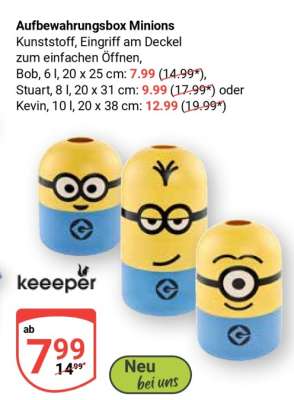 Aufbewahrungsbox minions
