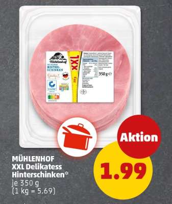 MÜHLENHOF XXL Delikatess Hinterschinken