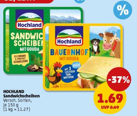 Hochland Sandwichscheiben*
