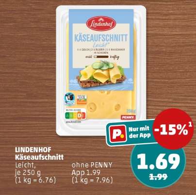 LINDENHOF Käseaufschnitt Leicht