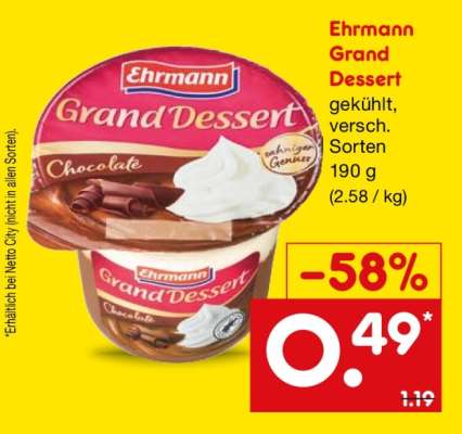 Ehrmann Grand Dessert