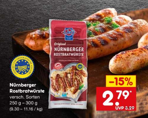 Nürnberger Rostbratwürste