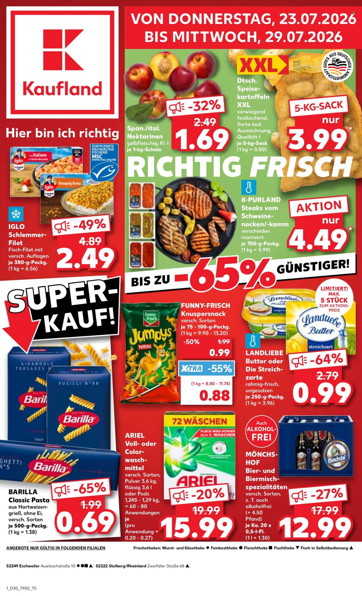 Kaufland Prospekte  - 23.07.2026 - 29.07.2026. Seite 1