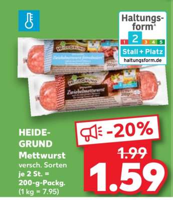 HEIDE-GRUND Mettwurst