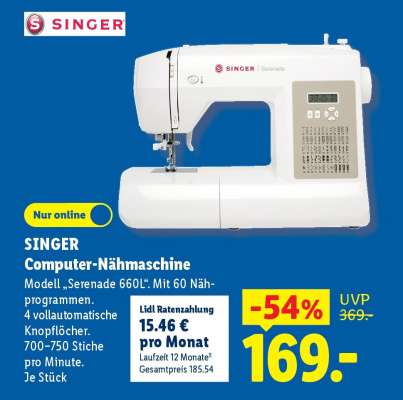 Singer Computer-Nähmaschine